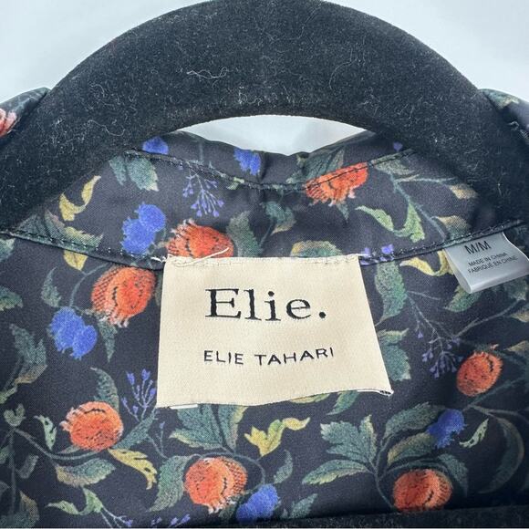 Elie Tahari | Pomegranate Relaxed Sleeve Button-Up Blouse Size Medium - Picture 5 of 7